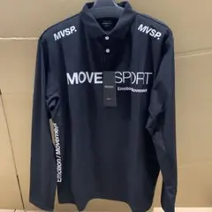 デサントムーブスポーツ　DESCENTE MOVE 長袖ポロシャツ　黒　L