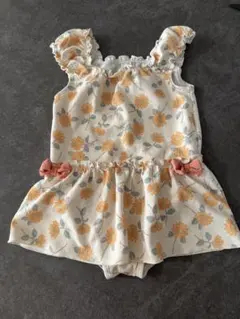 花柄フリルワンピース水着 110 バースデー