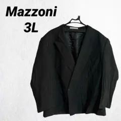 Mazzoni 6Bダブルブレザー ブラック 50R ビッグシルエット【3L】