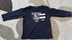 COMME CA ISM ネイビー長袖Tシャツ 90