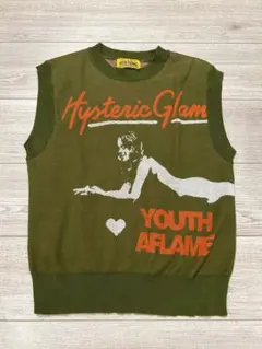 HYSTERIC GLAMOUR ニットベスト HYSTERIC GLAMOUR（ヒステリックグラマー）の「HYSTERIC刺繍
