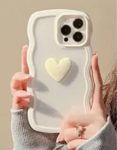 iPhone13 スマホケース マシュマロカラー ハート