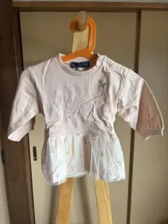 ピンク刺繍入りワンピース