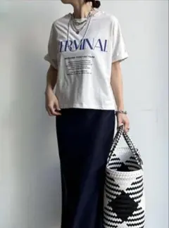 DOUDOU 半袖 Tシャツ ロゴ terminal 2wayのサムネイル