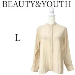 ビューティー＆ユース ベージュ 長袖 シャツ・ブラウス L