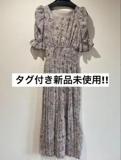 【GRL】 花柄プリーツワンピース M 即購入◎