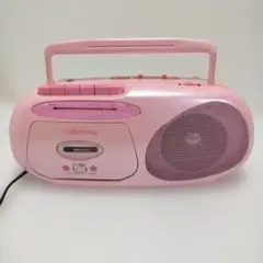 ハローキティ ラジオカセットレコーダー ピンク 平成レトロ - メルカリ
