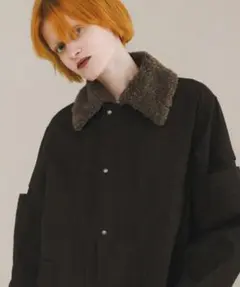 【新品、タグ付き】LAATO slit coat チョコレート