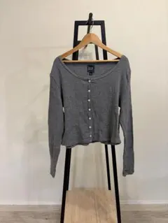【GAP】ギャップ リブ カットソー トップス グレー Lのサムネイル