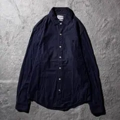 【Y8766】Timberland 長袖シャツ　サイズM ネイビーのサムネイル