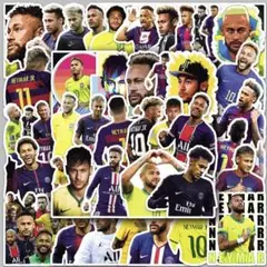 50枚　ネイマールサッカー防水ステッカー　スノーボード　スーツケースストリート