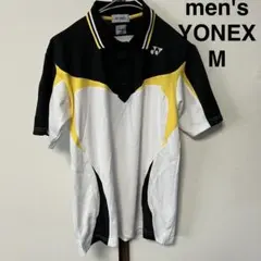 メンズ　半袖　ポロシャツ　ヨネックス　M 黒　黄色　テニス　バドミントン