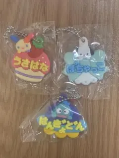 サンリオ メルヘン工房おなまえホルダー うさはな&ぽちゃっこ&はんぎょどん