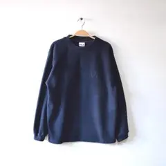 90S カナダ製 フィラ スポーツ フリース スウェット 紺 メンズS 古着
