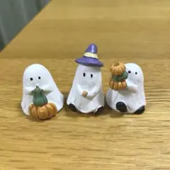 お化けオブジェ　3点セット　ハロウィン　置物　秋　ナチュラルキッチン　かぼちゃ