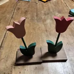 カントリー置物　チューリップ