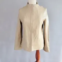 ROPÉ ベージュ レザー ジャケット