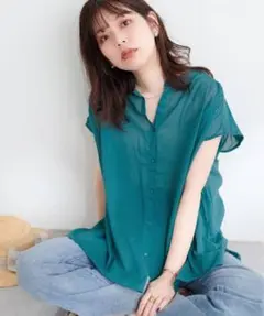 natural couture 半袖シャツ ブラウス
