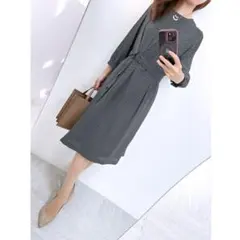 【新品✨】定価 58,300円❤️ SCAPA(スキャパ)✨ベルト付ワンピース✨