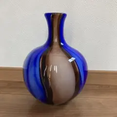 日本製　大型　ガラス花瓶　アンティーク　フラワーベース　花器　壺　置物　飾り物のサムネイル