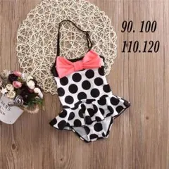 新品♡水着♡ワンピース ドット フリル♡90〜120