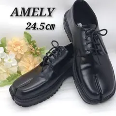 美品　AMELY　エメリー　足袋　タビ　レースアップシューズ　24.5㎝　厚底のサムネイル