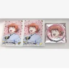 銀魂 銀魂日和 hanabiyori アクリルカード　マーブル缶バッジ　神楽