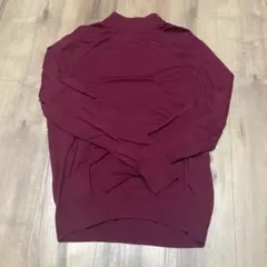 UNIQLO エクストラファインメリノモックネックセーター　レッド　M