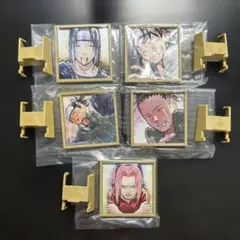 ナルト 疾風伝 3Dレリーフスタンドガチャガチャ5種セット①