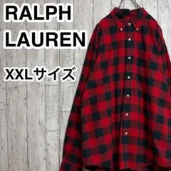 【人気ブランド】ラルフローレン BDシャツ ビッグサイズ XXLサイズ レッド