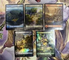MTG FF チョコボトラックfoil 基本土地セット 10枚チョコボバンドル