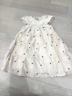 petit main ハート刺繍 ノースリーブワンピース 100cm