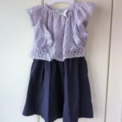 apreslescours ノースリーブワンピース ラベンダー