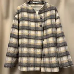チェックコート　Lサイズ