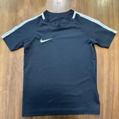 NIKE サッカー トレーニングシャツ ブラック XS 子供用