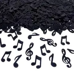 音符 パーツ 黒 10gセット｜レジン ネイル デコ 素材