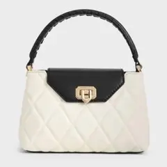 【CHARLES & KEITH 】ブレードストラップトップハンドルバッグ