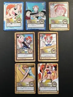 ワンピースカード　旧　ナミ7枚セット