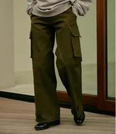 ワイドストレート ミリタリー カーゴパンツ　soerte
