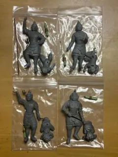 四天王セット　増長天像 / 多聞天像 / 持国天像 / 広目天像　仏像