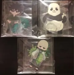 呪術廻戦 SEGAラッキーくじ アクリルスタンド 伏黒恵 狗巻棘 パンダ