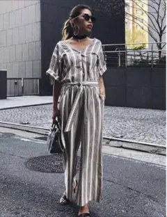 EGOIST ストライプ　オールインワン