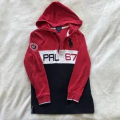 極美品✨ポロラルフローレン130センチパーカー赤7