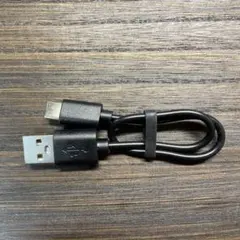 USB-A to USB-C 充電ケーブル 約20cm 黒