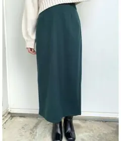 ダークグリーン タイトスカート M
