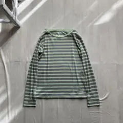 mont-bell /ボーダー ロンT 長袖カットソー L モンベル