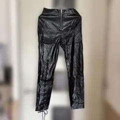 NieR CLOTHING フェイクレザーパンツ 編み上げ