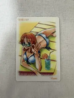 ワンピース カードガム トレカ No.29 ナミ 水着 - メルカリ