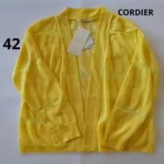 新品タグ付【CORDIER コルディア】シアーカーディガン 麻混 日本製 42のサムネイル