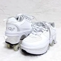 【美品】2-In-1クアッドローラースケート ローラーシューズ
